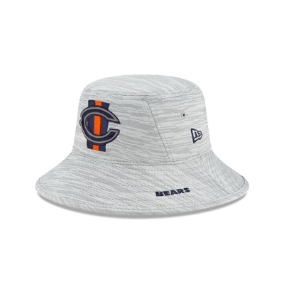 Blue Chicago Bears Hat - New Era NFL Official NFL Training Stretch Bucket Hat USA6014795